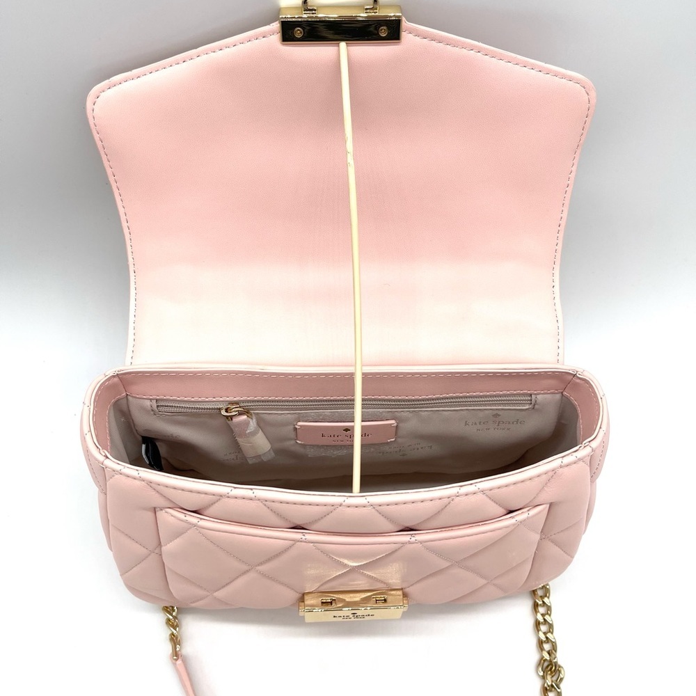 Kate Spade Carey Small Quilted Leather Flap Shoulder Crossbody Bag - Picture 4 of 9